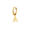 Simple Letter Ohrring | 18K Vergoldet