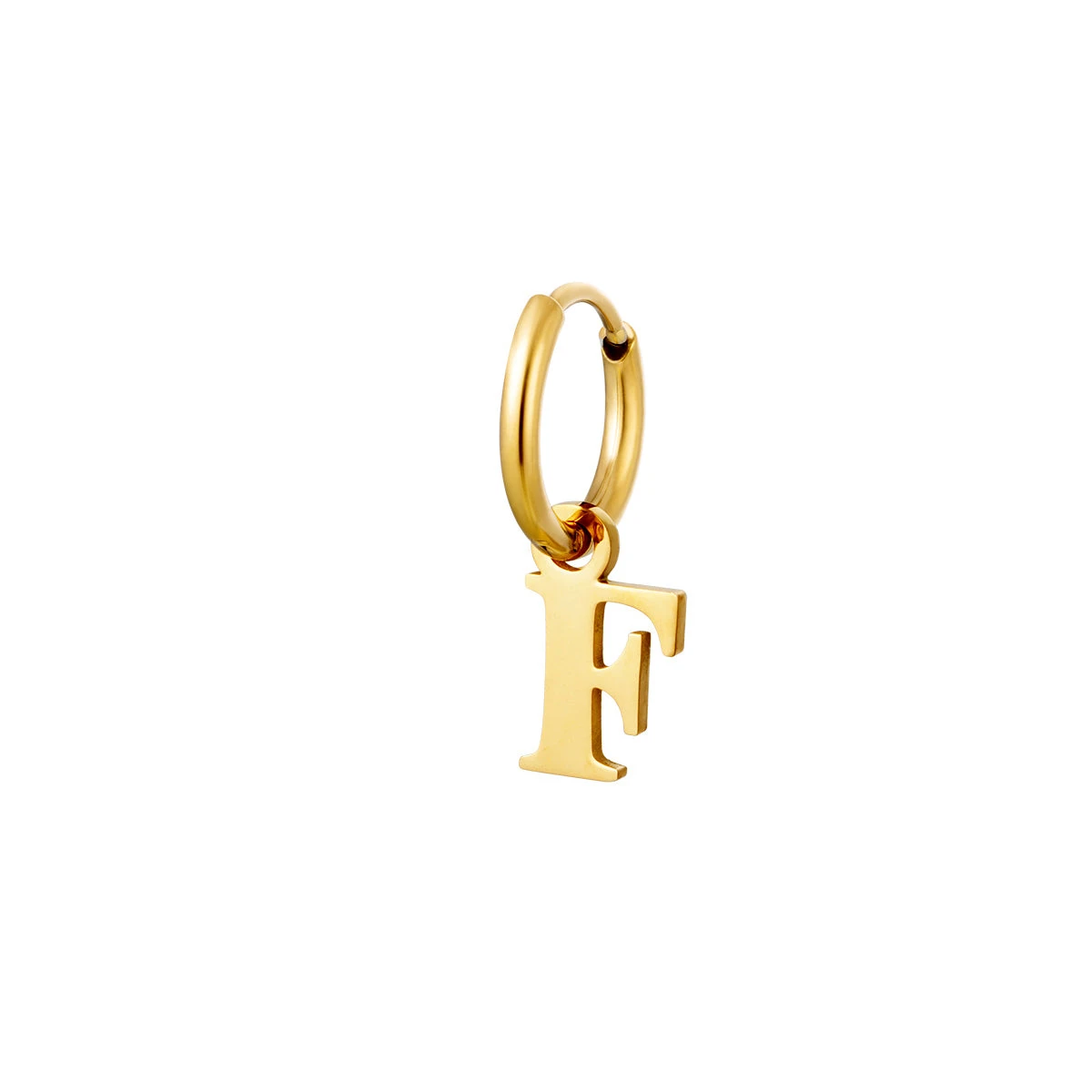 Simple Letter Ohrring | 18K Vergoldet – Bild 9