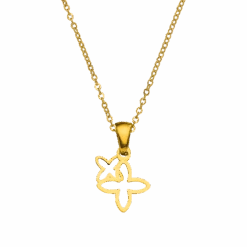 2 Flowers Kette | 18K Vergoldet