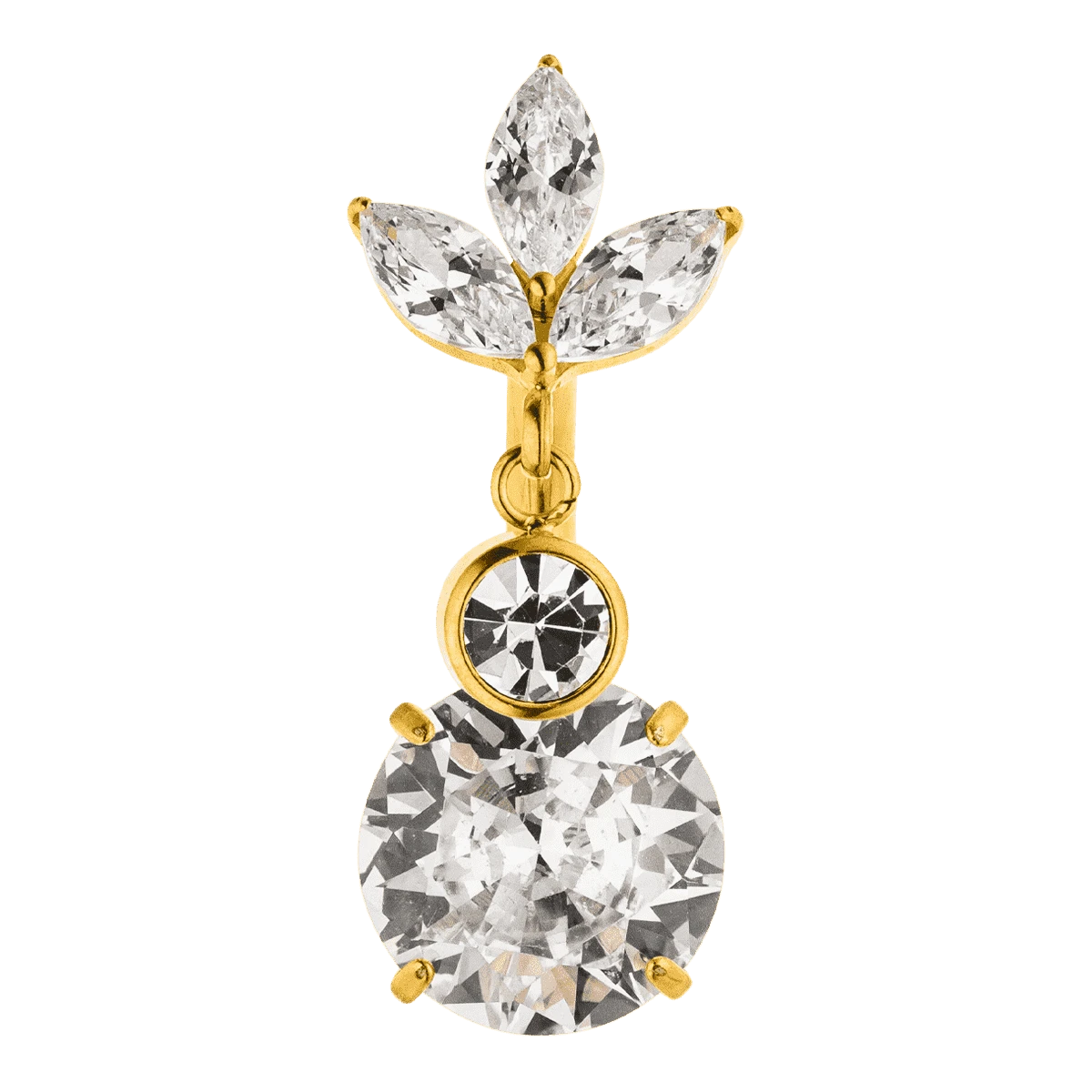 Crystal Flora Belly Piercing | Titan – Bild 4