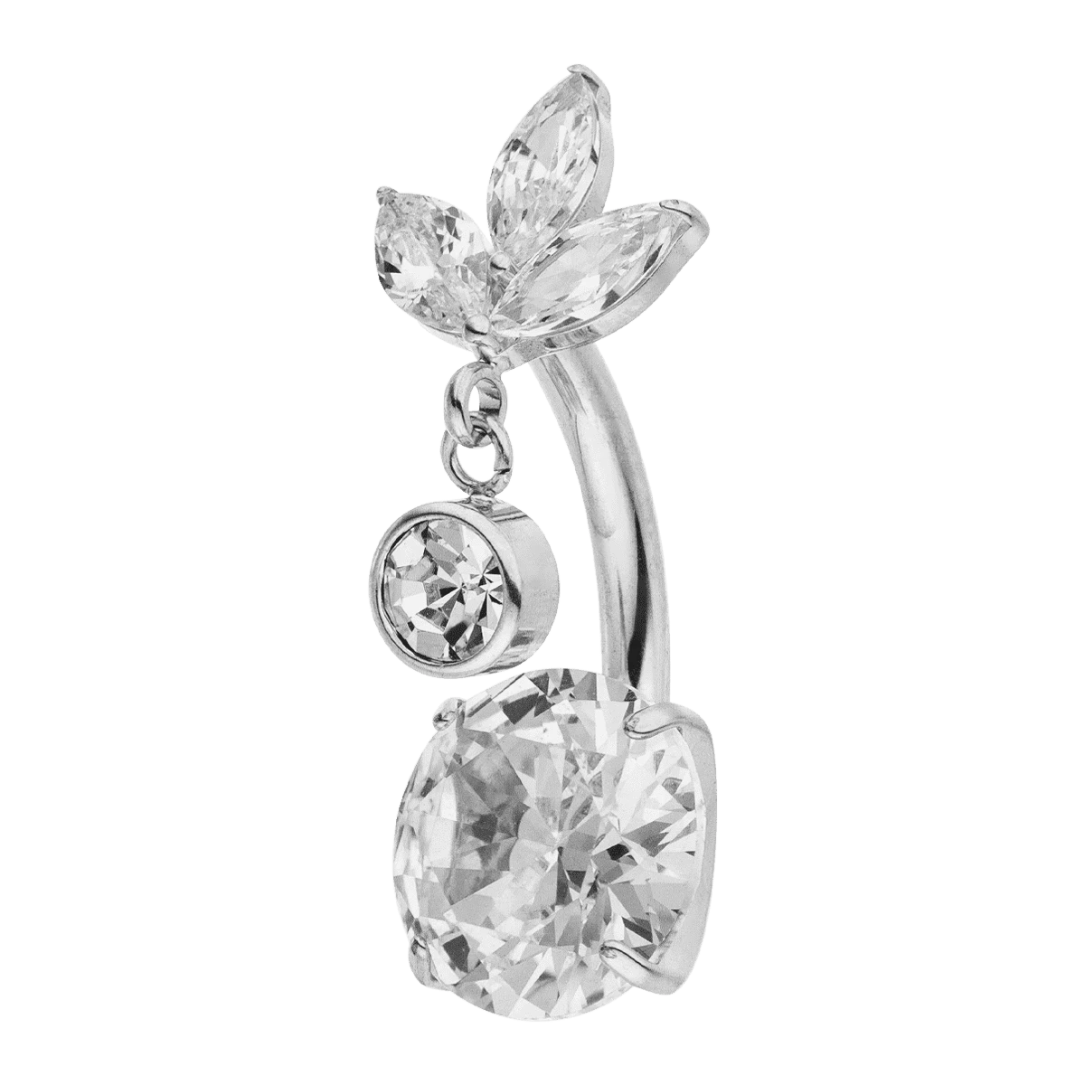 Crystal Flora Belly Piercing | Titan – Bild 5