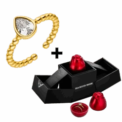 Dotty Ring + Geschenkbox | 18K Vergoldet