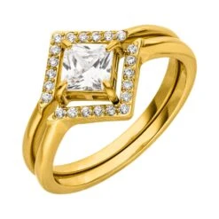 Larissa 2er Ring | 18K Vergoldet