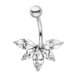Lotus Belly Piercing | Chirurgenstahl