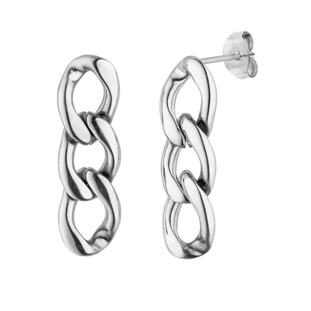 Short Chain Ohrstecker | 18K Vergoldet â Bild 3