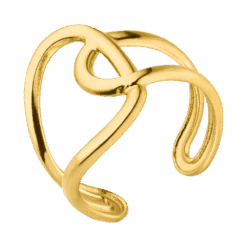 Abstract Ring | 14K Vergoldet