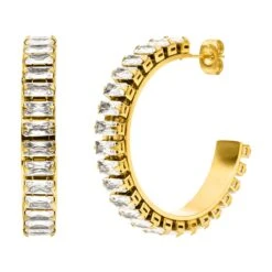 Big Icy Creolen | 18K Vergoldet