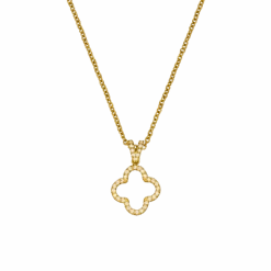 Bright Clover Kette | 18K Vergoldet