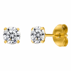 Bright Diamond Ohrstecker | 18K Vergoldet