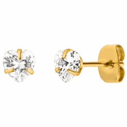 Bright Heart Ohrstecker | 18K Vergoldet