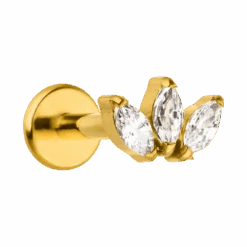 Cataleya Piercing | 18K Vergoldet