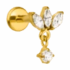 Cataleya 2 Piercing | 18K Vergoldet