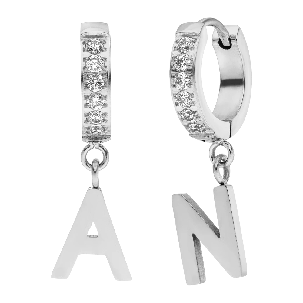 Chunky Alphabet Ohrringe | 18K Vergoldet – Bild 5