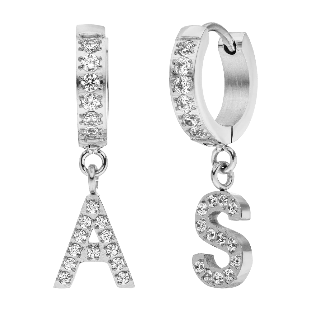 Chunky Alphabet Ohrringe | 18K Vergoldet – Bild 4