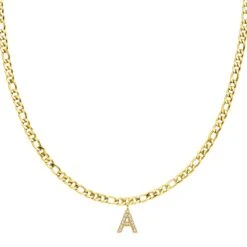 Classic Letter Halskette | 18K Vergoldet