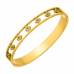 Clover Deluxe Armreif | 18K Vergoldet