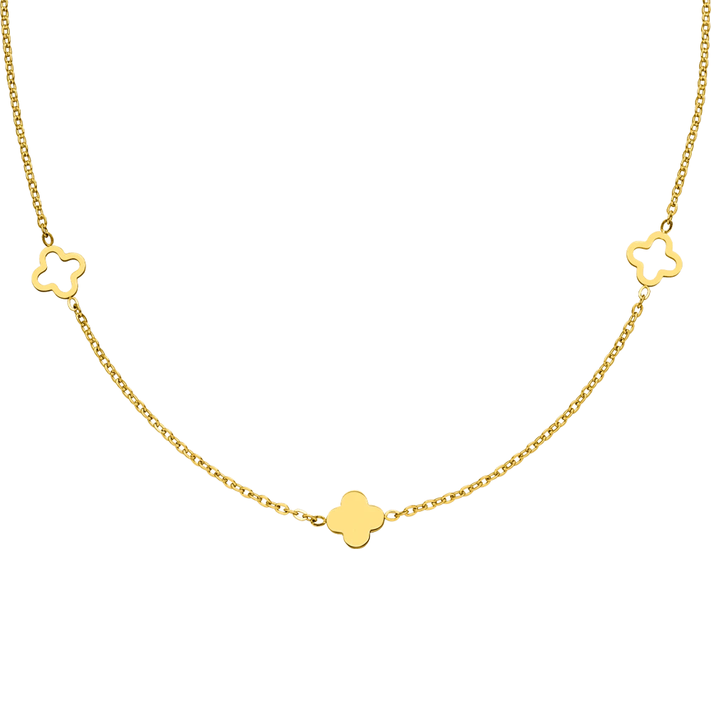 Clover Kette | 18K Vergoldet
