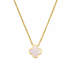 Clover Perlmutt Kette | 18K Vergoldet