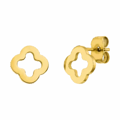 Clover Ohrstecker | 18K Vergoldet