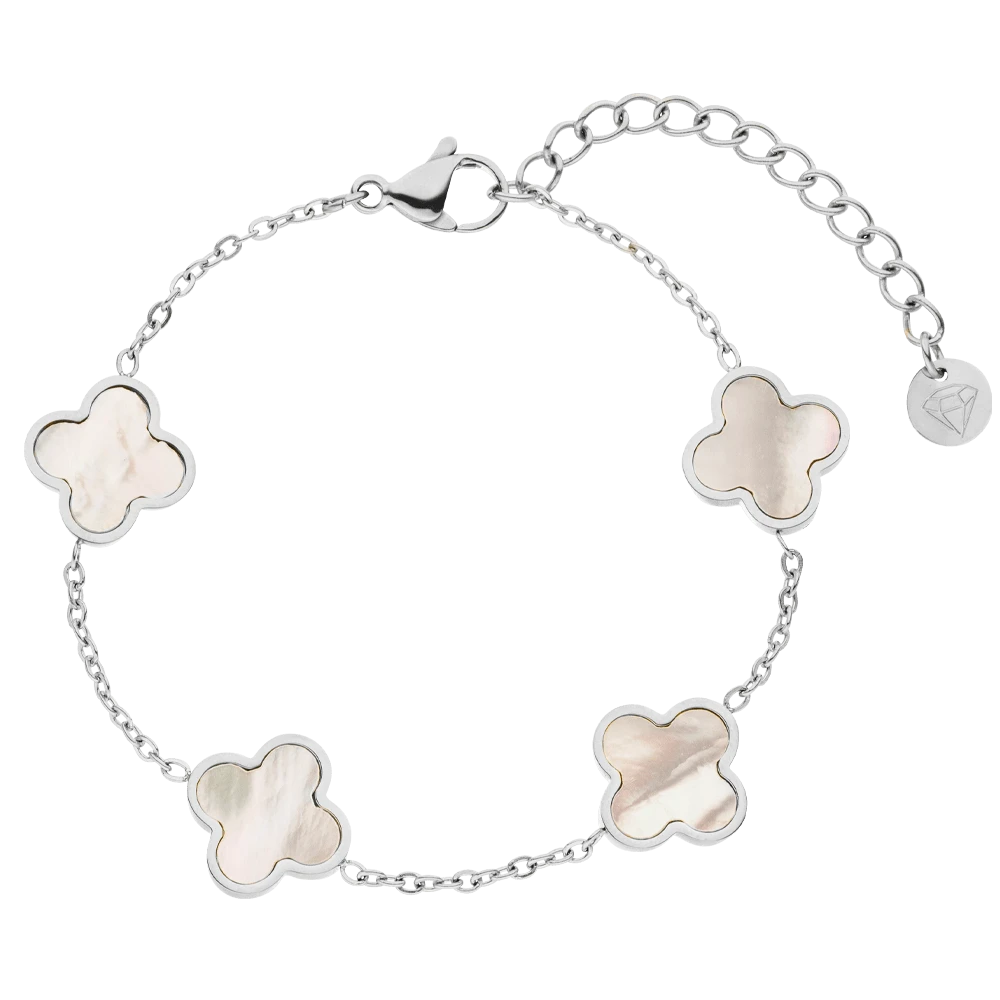 Clover Perlmutt Armband | 18K Vergoldet – Bild 5