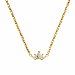 Crown Halskette | 18K Vergoldet