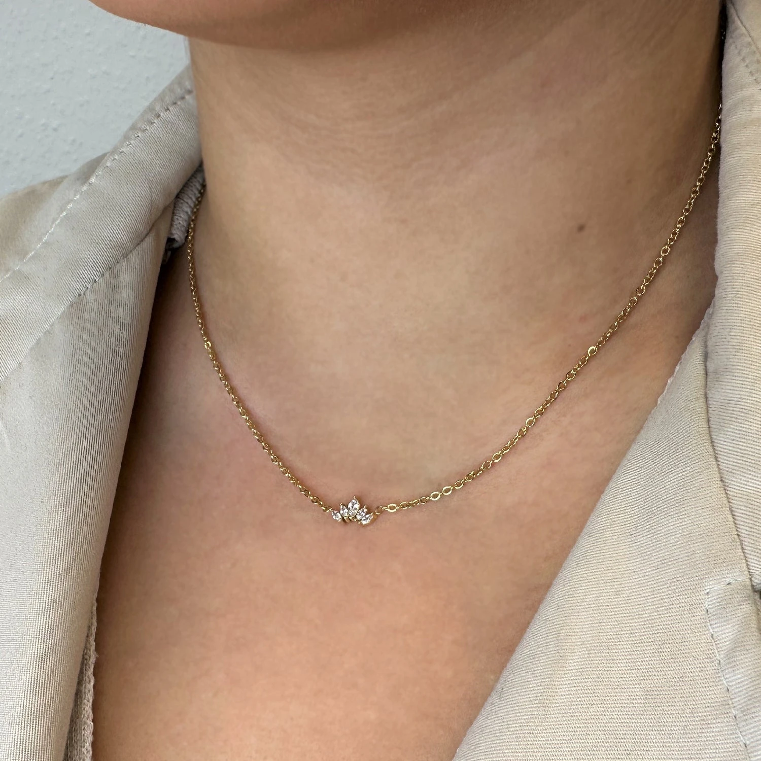 Crown Halskette | 18K Vergoldet – Bild 6