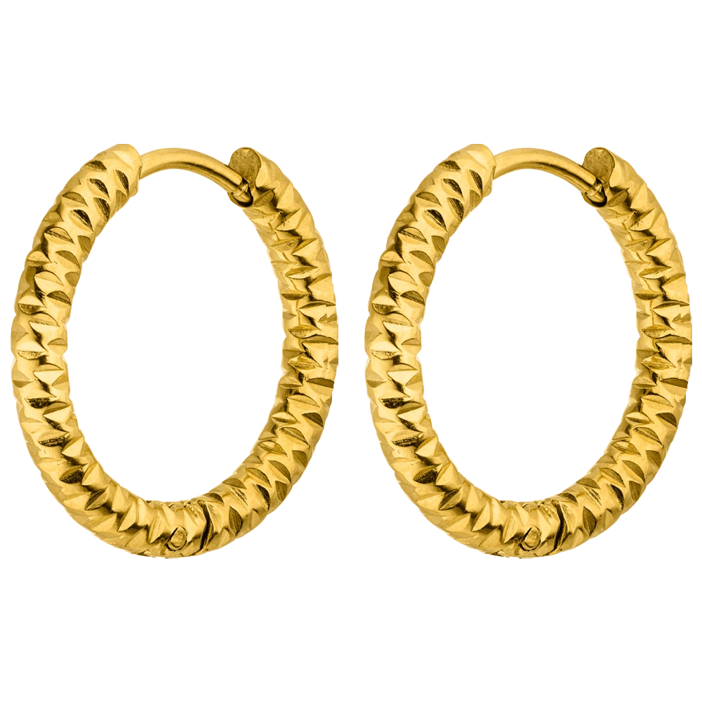 Crushed Ohrringe | 18K Vergoldet