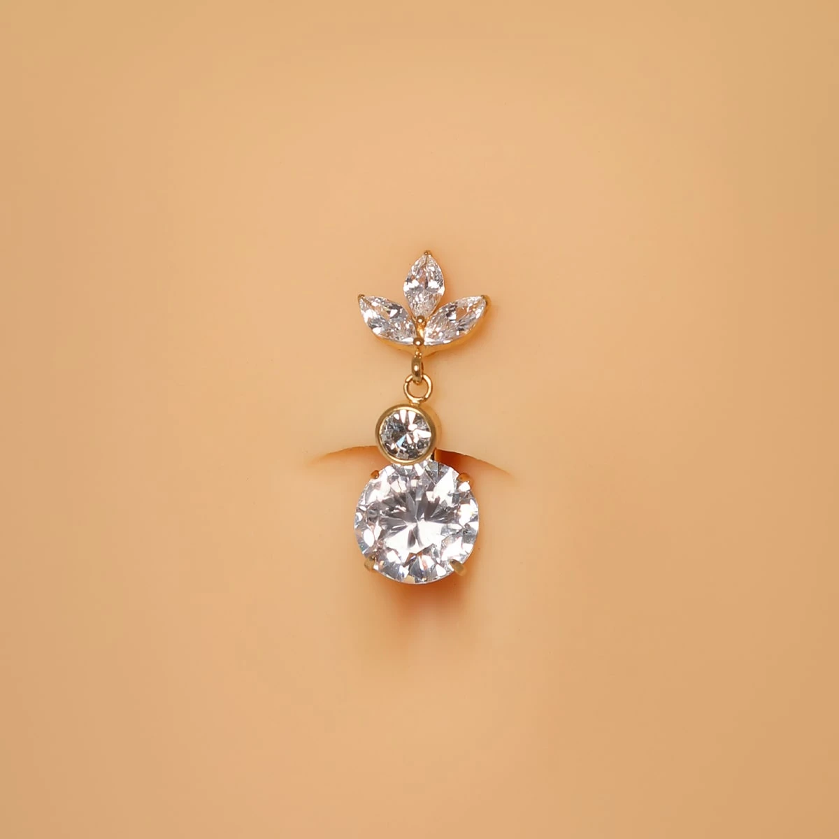 Crystal Flora Belly Piercing | Titan – Bild 2