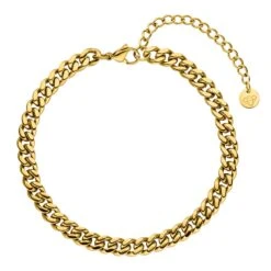 Cuba Fußkette | 18K Vergoldet