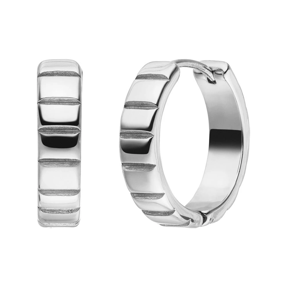 Cut Hoop Ohrringe | 18K Vergoldet – Bild 3