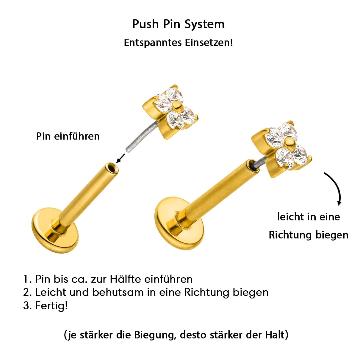 Tiny Snake Piercing | Titan – Bild 4