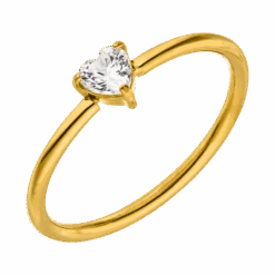Cute Heart Ring | 18K Vergoldet