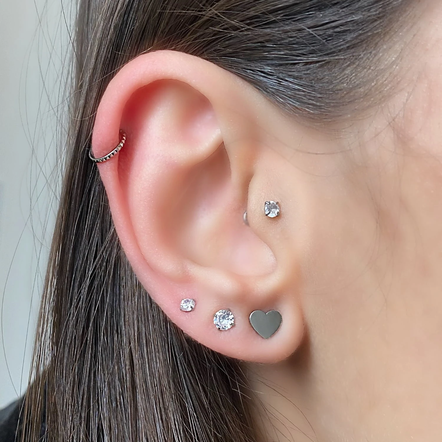 Cute Heart Ohrstecker | 18K Vergoldet – Bild 5