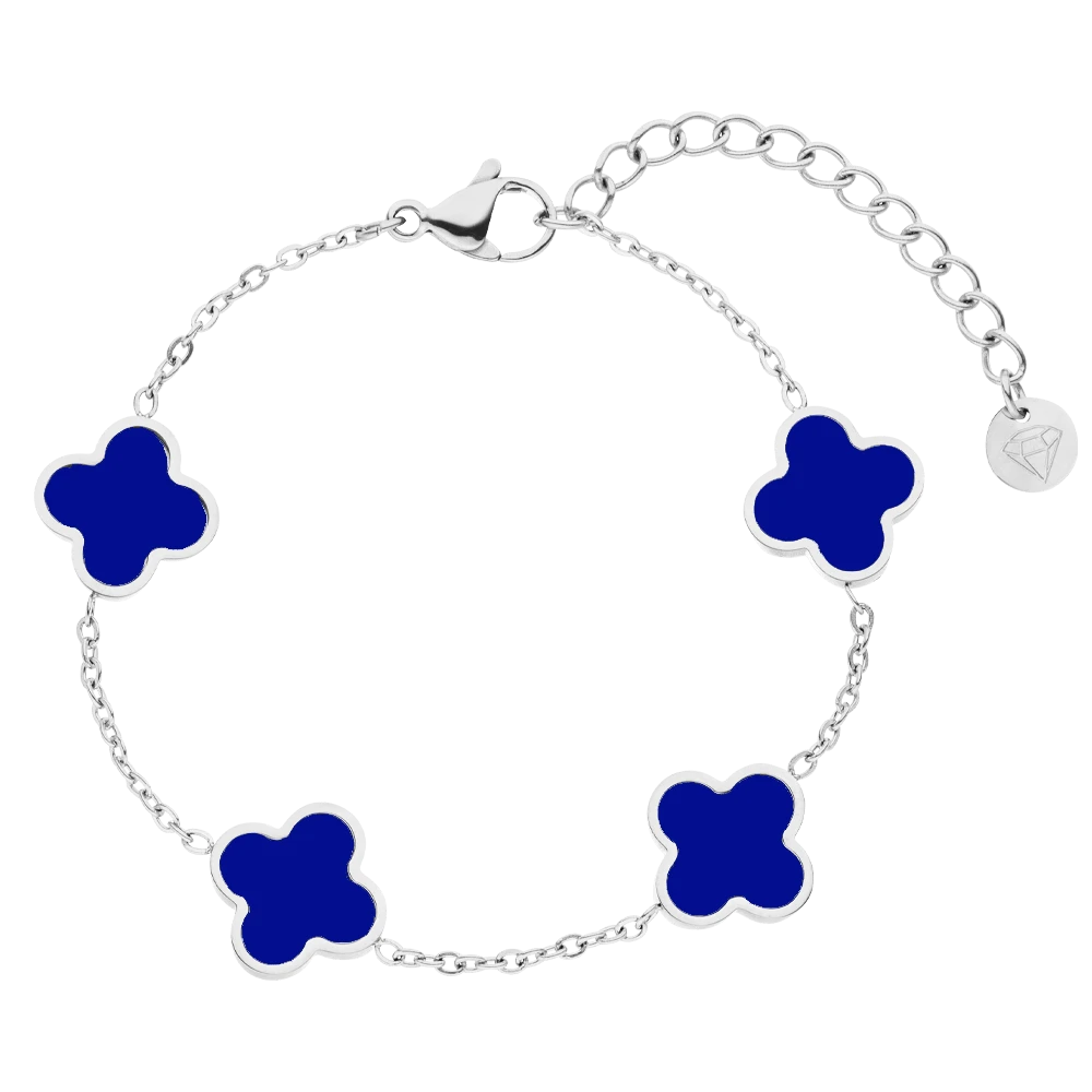 Blue Clover Armband | 18K Vergoldet – Bild 5
