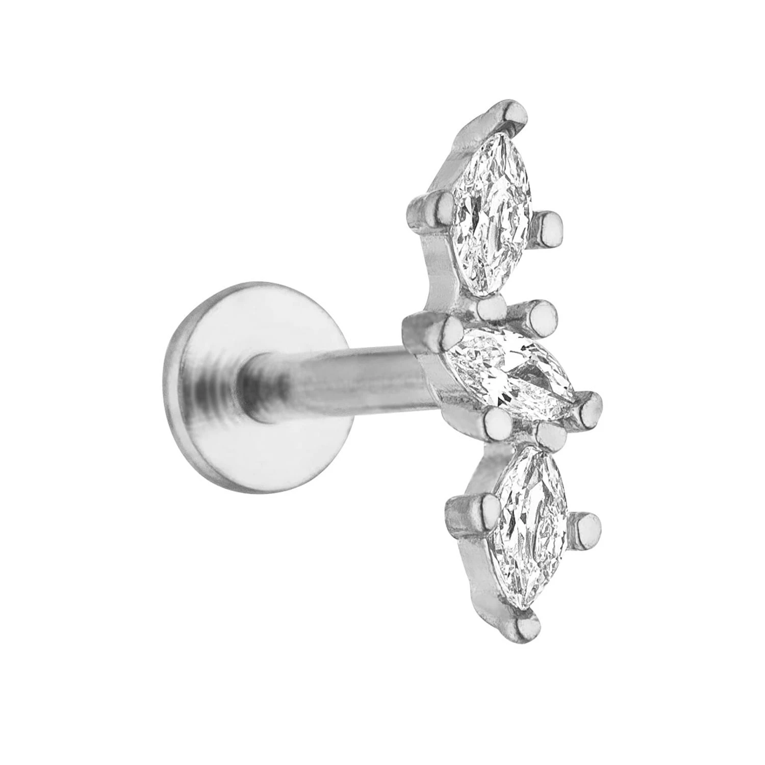 Diamond Leaves Piercing | Titan – Bild 5