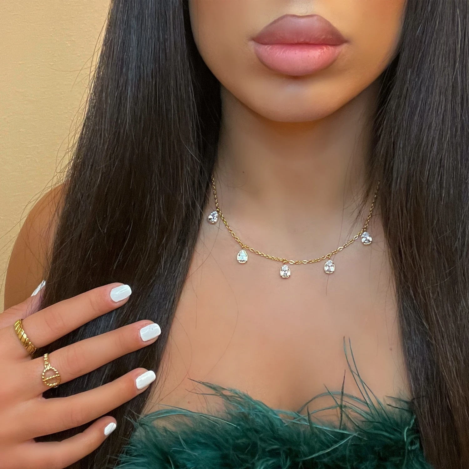 Diana Halskette | 18K Vergoldet – Bild 2