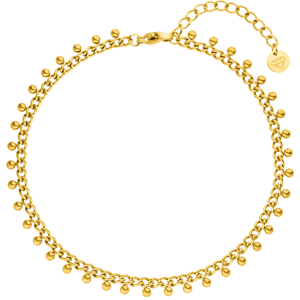 Dots Fußkette | 18K Vergoldet