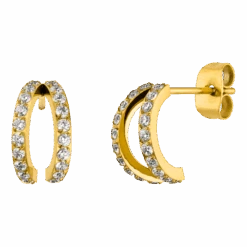 Twins Ohrstecker | 18K Vergoldet