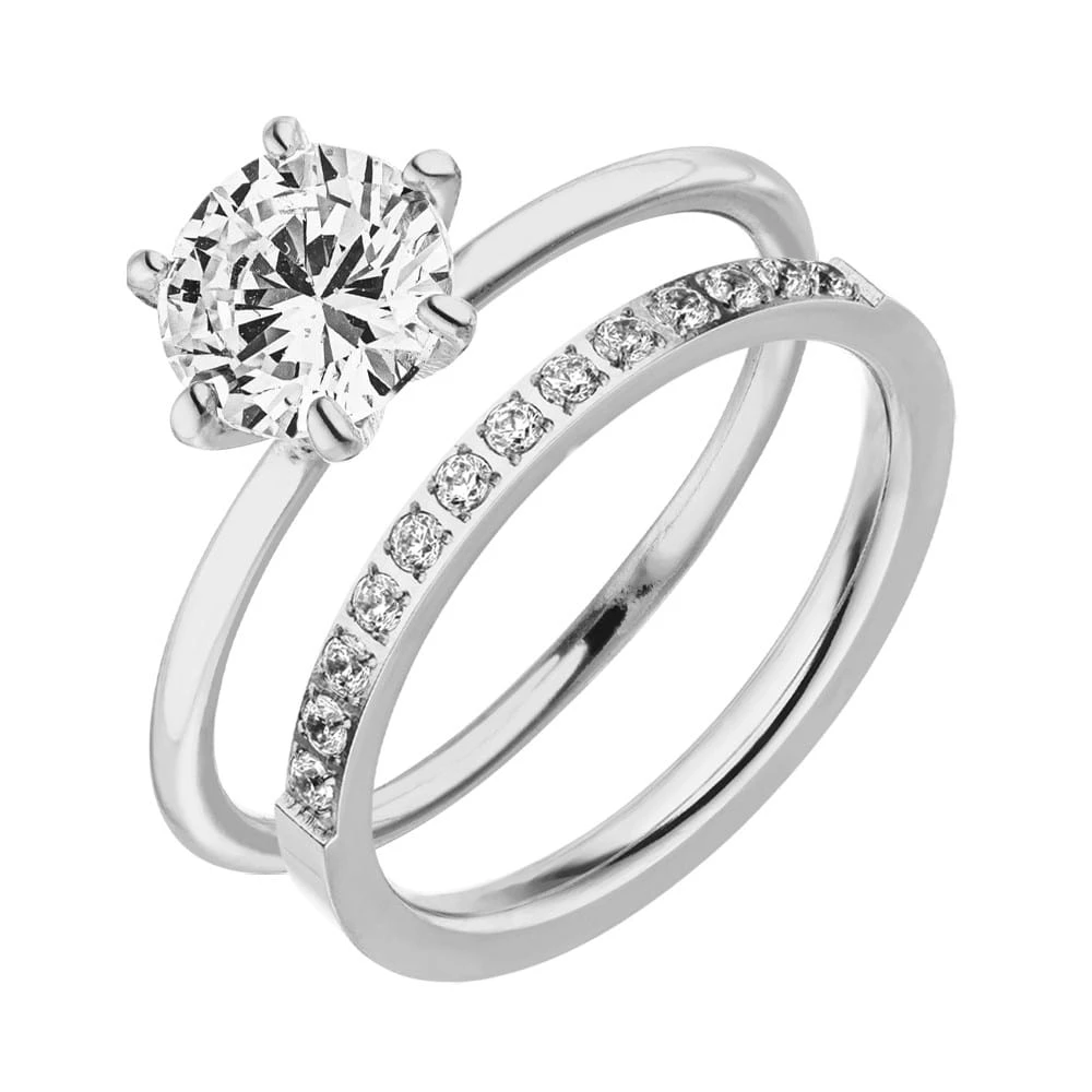 Double Rings Set | 18K Vergoldet â Bild 4