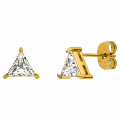 Triangle Ohrstecker | 18K Vergoldet