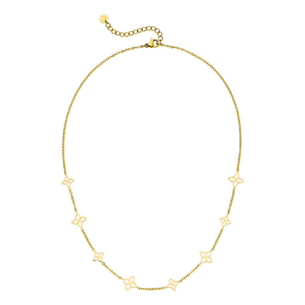 Elegant Flower Kette | 18K Vergoldet – Bild 4