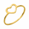 Elegant Heart Ring | 18K Vergoldet