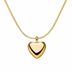 Elegant Heart Halskette | 18K Vergoldet