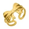 Elegant Tie Ring | 18K Vergoldet