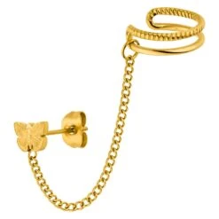 Emmelina Ohrkette | 18K Vergoldet