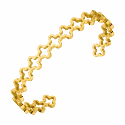 Endless Clover Armreif | 18K Vergoldet