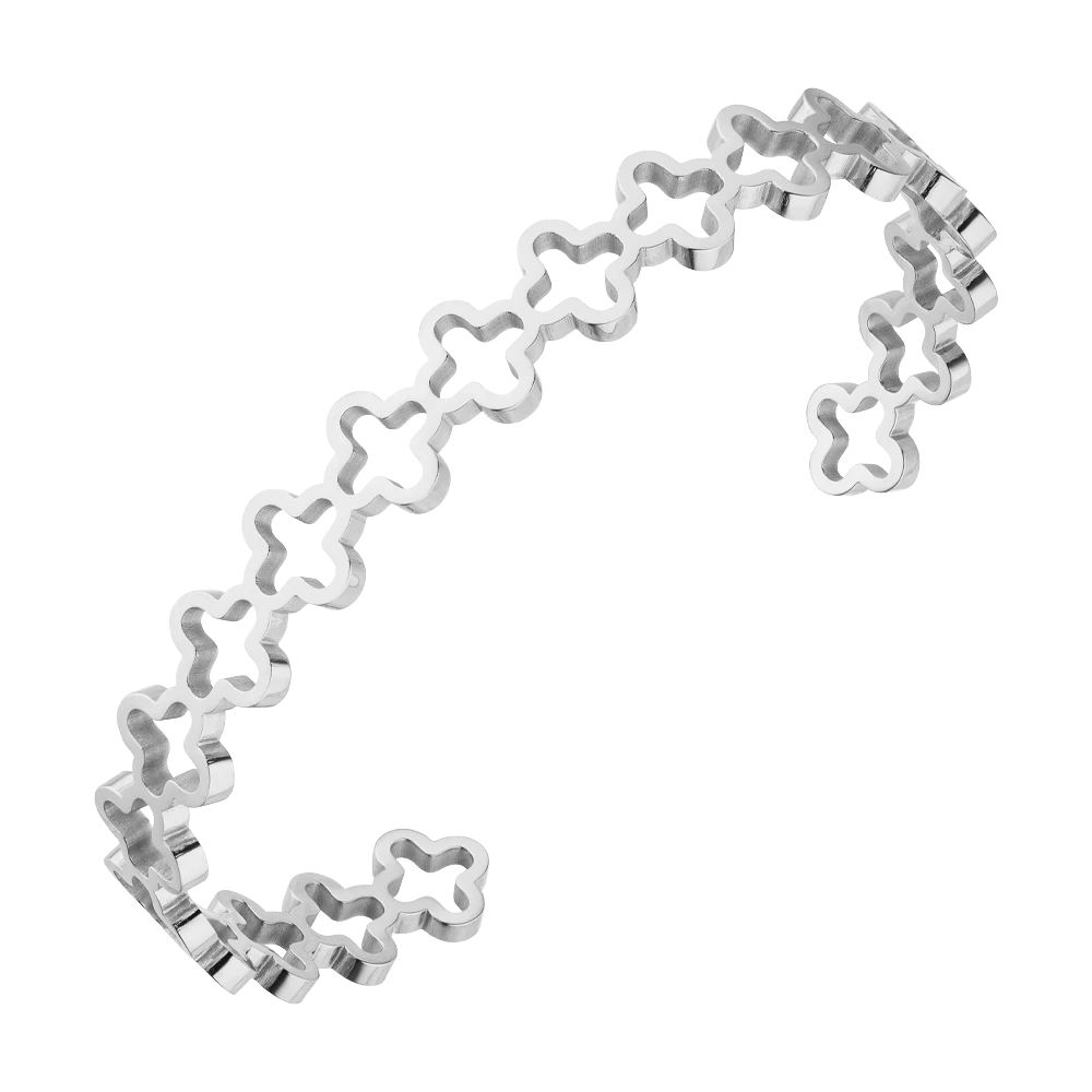 Endless Clover Armreif | 18K Vergoldet – Bild 3