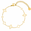 Fancy Clover Armband | 18K Vergoldet