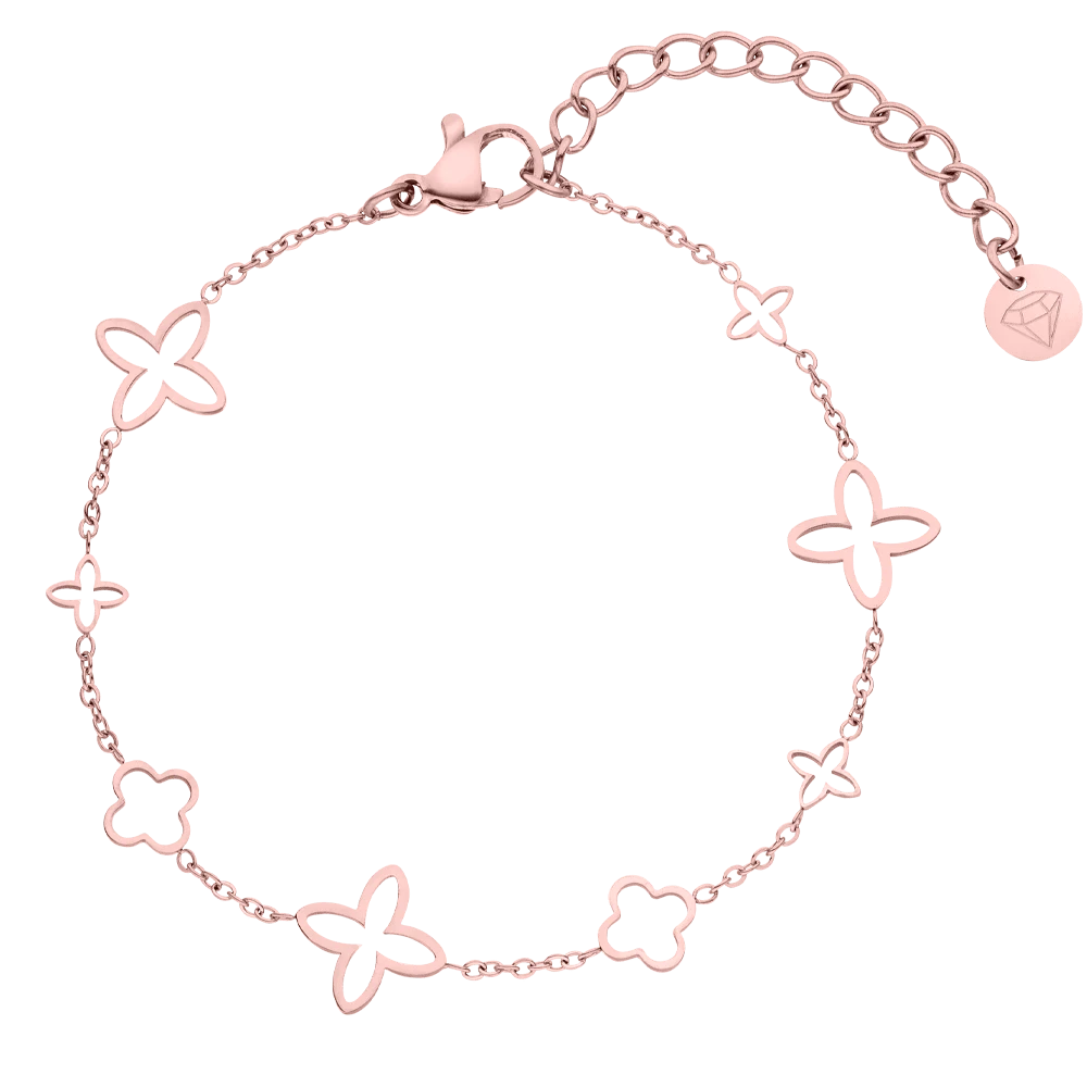 Fancy Clover Armband | 18K Vergoldet – Bild 6