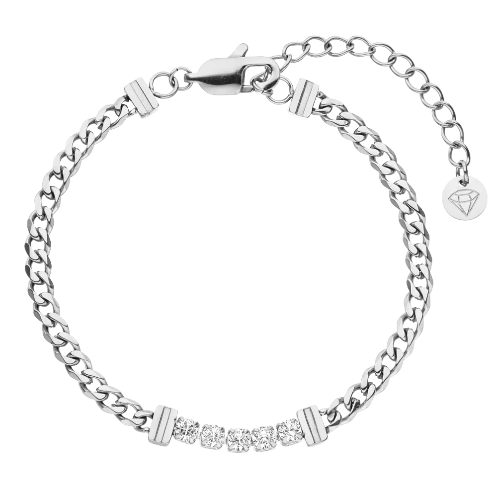 5 Stone Armband | 18K Vergoldet – Bild 3